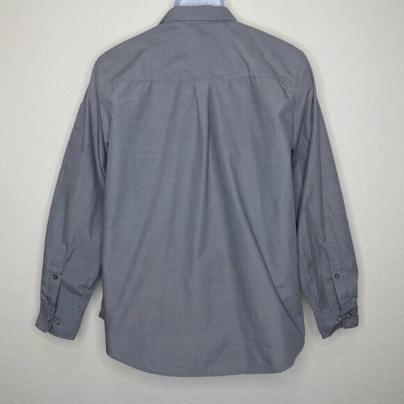 Chef‎ Works* Men's Long Tab Pocket Sleeve Button Down Curved Hem Shirt~ Size XL - Picture 2 of 11